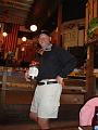 Randy collects tips for being a waiter at chelsea's!